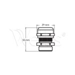 Cable gland PG21 Wellisparts 6