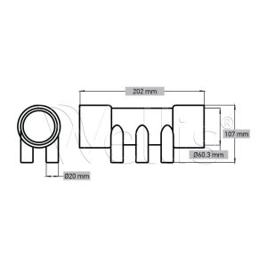 60-20 Verteiler B-B 6-er RD – Bild 3