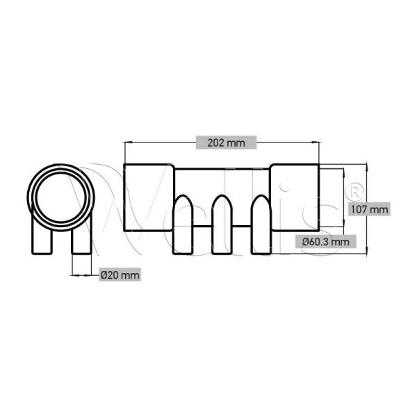 60-20 Verteiler B-B 6-er RD Wellisparts 3