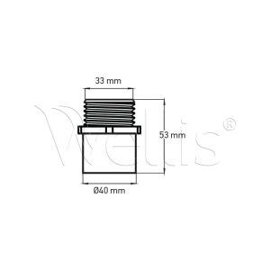 Coupling - 33 S × 40 Thread - Image 3