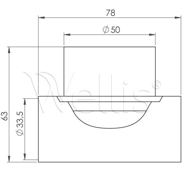 Té 32 x 50 x 32 F/M/F Wellisparts 3