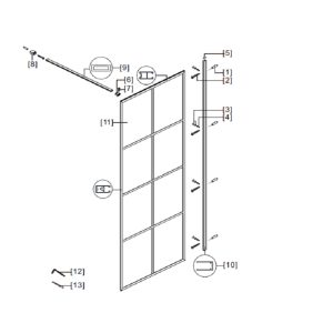 Tino wall support post Wellisparts