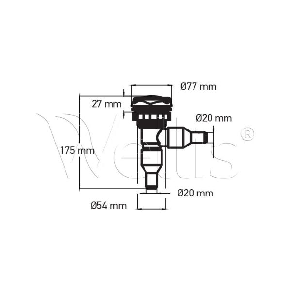 On-Off tap – led lighted light grey RD Wellisparts 4