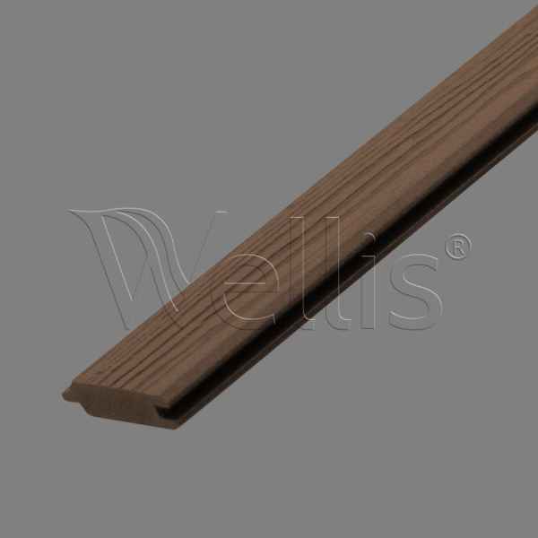 Horizontside corner panel brown 40 x 720 Wellisparts