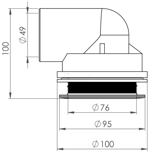 Suction head 48 mm Wellisparts 3