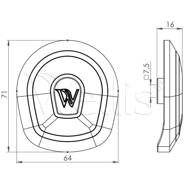 Air regulator grip Wellis V2 Wellisparts 3