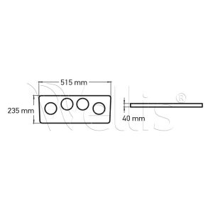 Porte-gobelet 52x23x4 Alba pearl white (Zon) – Image 3