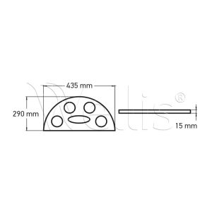 Cup holder 43x28x1,5 Winter solstice (Mal) - Image 3