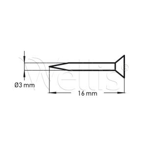 Countersunk screw 3x16 A4 - Image 3