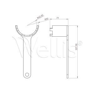 Clé de serrage jet pour inverseur de pompe V1 Wellisparts